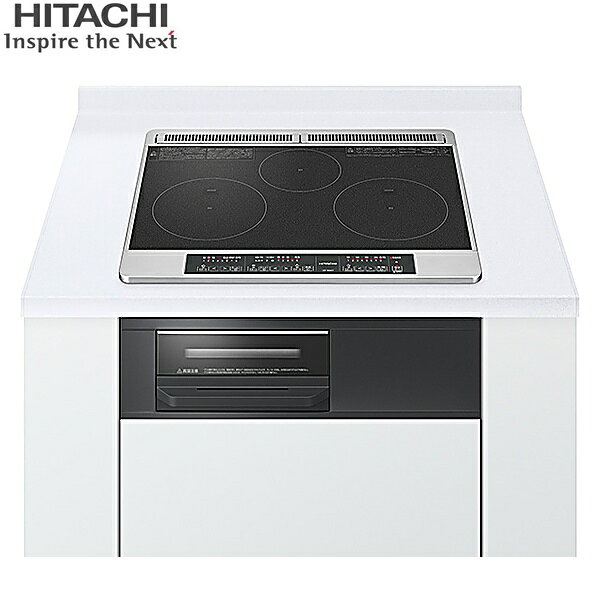 HT-N6KT(K) 日立 HITACHI ビルトインIHクッキングヒーター N6Tシリーズ 3口IH 鉄・...