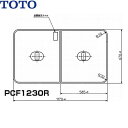 PCF1230R#NW1 TOTOふろふた軽量把手付き組み合わせ式(2枚1組) 送料無料