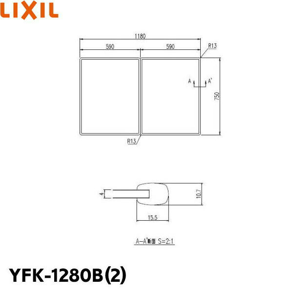YFK-1280B(2) NV LIXIL/INAX Ct^(21g) 