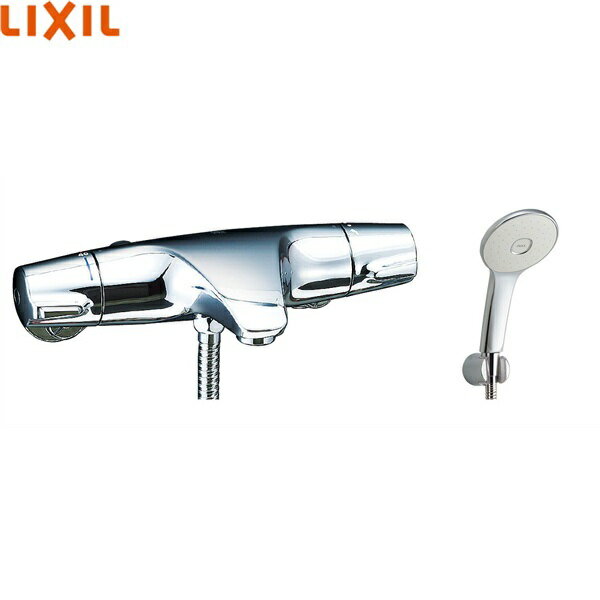 イナックス[INAX]シャワーバス水栓 BF-J147TNSL 寒冷地仕様 サーモスタット付シャワーバス水栓 吐水口長さ87mm 本体昇温防止 ソフトサーモ シャワーヘッド：エコアクアスプレーシャワー(めっき仕様)INAX BF J147TNSL