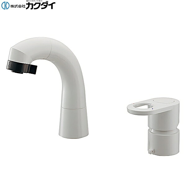 カクダイ [KAKUDAI] JA-JL241SE05 シングルレバー引出し混合栓 ●ジャニス工業株式会社製 ●取付穴径36~38ミリ・厚6~17ミリ ●水受容器(4345)をご使用ください。 ●水流切替:シャワー・整流 ●本体突起部にゴム栓くさり付きの取付けが可能KAKUDAI JA JL241SE05