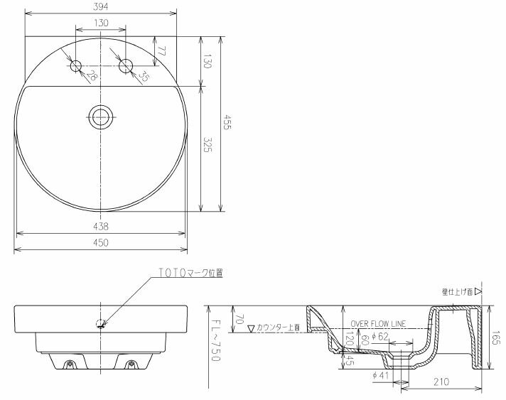 LS704CM#NW1 TOTO�����󥿡������̴� �٥å��뼰 ���̴�Τ� ����̵��