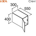 RAU-306C/ミドルグレード リクシル LIXIL/INAX クレヴィ アッパーキャビネット 奥行560タイプ 間口300