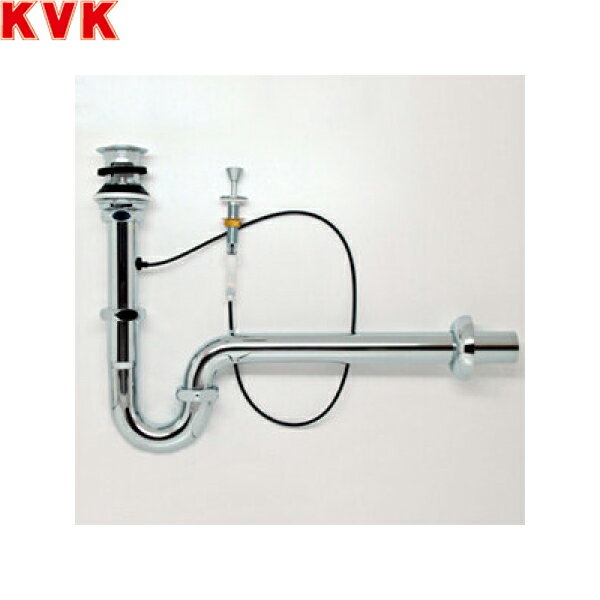 KVK壁排水Pトラップ VR6PAL-W 排水金具φ41用 オーバーフロー付KVK VR6PAL W