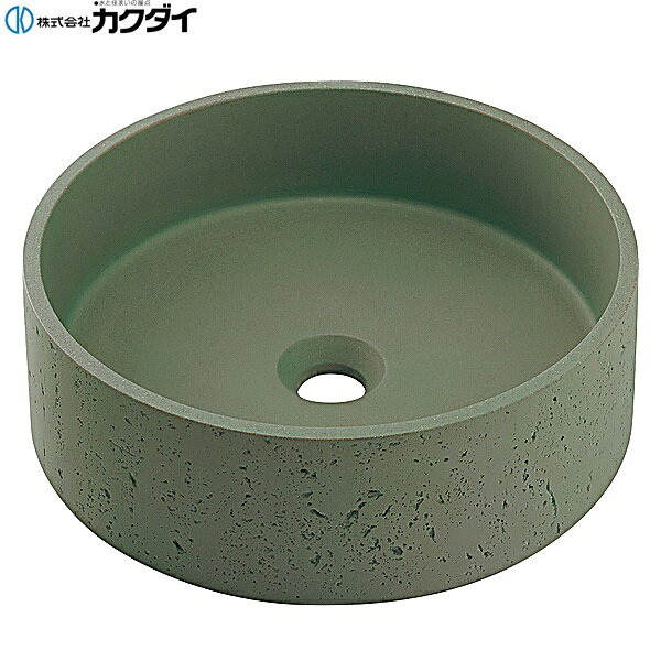 カクダイ [KAKUDAI] CR-0084V-MGR 置型洗面ボウル ●質量11.5kg 材質: コンクリート製KAKUDAI CR 0084V MGR