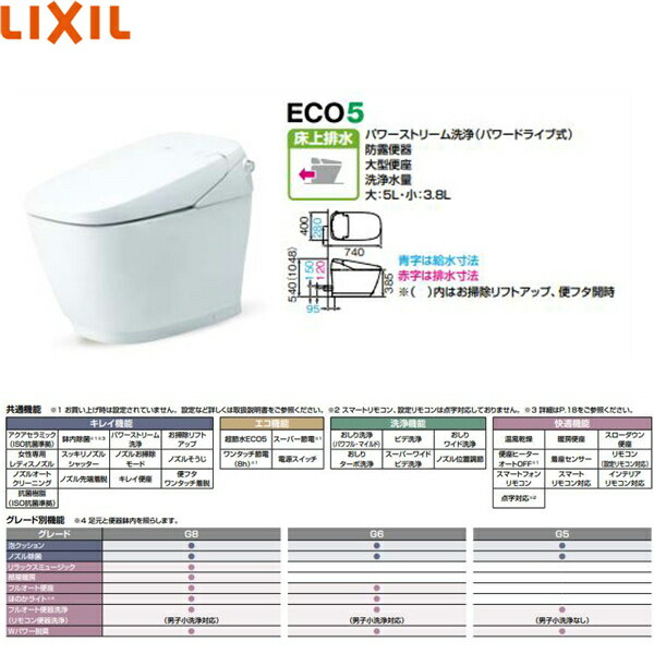 YBC-G30P-DV-G315P-BKG リクシル LIXIL/INAX トイレ洋風便器 サティスGタイプ・G5 ...