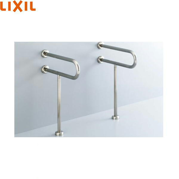 INAX洗面器用手すり(壁床固定式) KF-312S70J ステンレスタイプ 福祉用具・固定形手すりのJIS規格(JIS T 9282)に準拠しています。 長さ：700mm 材質： (手すり・ブラケット・ブラケットカバー)ヘアラインステンレ...