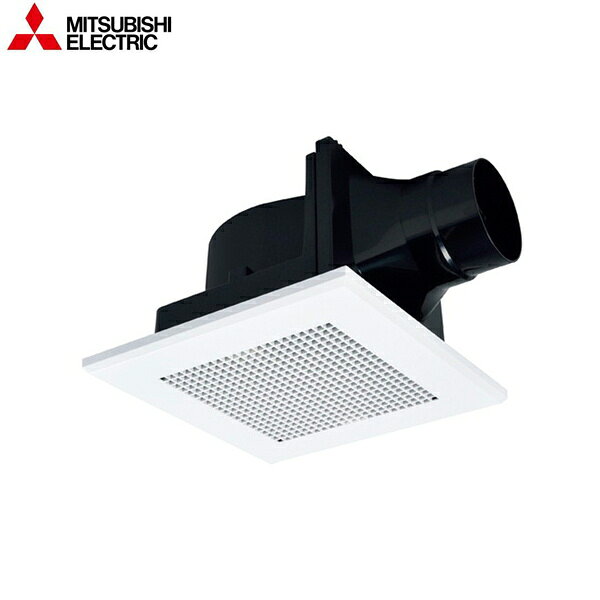 三菱電機［MITSUBISHI］ダクト用換気扇 BL認定品 VD-13ZC14-BL サニタリー用ファン 低騒音形 風圧式シャッター グリル部と羽根部にデュアルバリアマテリアル採用 接続パイプ：Φ100mm 埋込寸法：205mm角 ボディ：プラスチック ファン：プラスチック(シロッコファン) グリル：プラスチック(十字格子) 用途：浴室 BL規格浴室用I型 高効率羽根「デルタシロッコファンβ」採用MITSUBISHI VD 13ZC14 BL