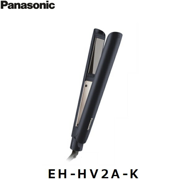 パナソニック［Panasonic］コンパクトストレートアイロン 2Way EH-HV2A-K 黒 交流式 電源・電圧：AC100〜240V（自動電圧切替付）50-60Hz 消費電力：100V／360-0.1W 　　　　　240V／700-0.1W アイロン部温度：約120／160／180℃（3段階） 　　　　　　　　（100V・240V時） ヒートアップ（約100℃）：約1分30秒 仕上がり：ストレート／カール 海外仕様：〇※ コーティング：スムースグロスコーティングプラス 本体寸法：高さ24.2x幅3x奥行3.7cm 質量：約275g コードの長さ：約1.7m（360°回転式コード） 生産国：タイ パッケージ寸法：高さ30.5x幅12.3x奥行4.5cm ※海外でご使用の場合には、国や地域に合わせて別途プラグアダプターをお買い求めくださいPANASONIC EH HV2A K