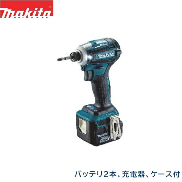 マキタ[MAKITA]充電式インパクトドライバ TD162DRGX カラー：青 リチウムイオンバッテリ バッテリBL1460Bx2本付 充電器・ケース付 最大トルク175N・mMAKITA TD162DRGX