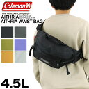 コールマン ショルダーバッグ メンズ コールマン ウエストバッグ メンズ ボディバッグ レディース Coleman AITHRIA エスリア AITHRIA WAIST BAG 斜め掛けバッグ ワンショルダーバッグ 4.5L アウトドア ブランド メンズ レディース 男女兼用 普段使い タウン デイリー 旅行 撥水