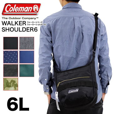 Coleman コールマン WALKER ウォーカー WALKER SHOULDER6 縦型ショルダーバッグ ショルダーバック 斜め掛けバッグ 軽量 6L A5 500mlPET 普段使い タウン フェス アウトドア ブランド メンズ レディース ユニセックス 男女兼用 送料無料