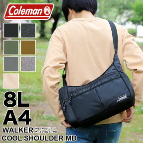 コールマン ショルダーバッグ Coleman WALKER ウォーカー COOL SHOULDER MD クールショルダーMD 斜め掛けバッグ 8L A4 ボトルクーラー付き 500mlPET レジャー ハイキング アウトドア 普段使い ブランド メンズ レディース 男女兼用 通学 通勤 20代 30代 40代 50代 60代