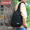 コールマン ボディバッグ Coleman WALKER ウォーカー SLINGBAG スリングバッグ ボディバッグ 斜め掛け メンズ レディース キッズ アウトドア タブレット 軽量 大容量 おしゃれ 普段使い デイリー トラベル 旅行 ワンショルダー 6.5L A5 あす楽