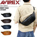 アビレックス バッグ ボディバッグ メンズ 本革 アヴィレックス AVIREX レザー メンズ 男女兼用 ユニセックス ワンショルダーバッグ AVX5614 ブ...