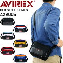 アビレックス バッグ ショルダーバッグ メンズ アヴィレックス AVIREX オールドスクール 撥水加工 斜めがけバッグ レディース 男女兼用 ウエストバッグ OLD SKOOL AX2005 2WAYバッグ(4)