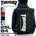 スラッシャー リュック メンズ 大容量 リュックサック THRASHER Benchmark ベンチマーク THR-102 正規品 スクエアリュック デイパック バックパック B4 A4 25L 通勤 通学 旅行 撥水 軽量 レディース ジュニア 大学生 高校生 中学生 人気 ブランド カジュアル オシャレ