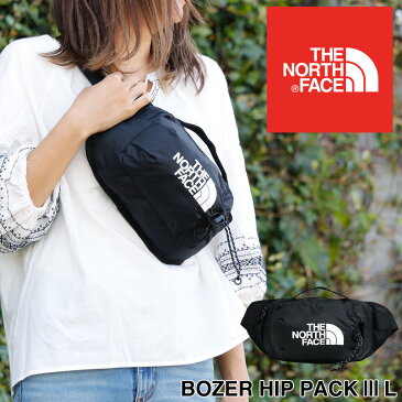 ボディバッグ ザ ノースフェイス ウエストバッグ 2WAY THE NORTH FACE ヒップバッグ ブランド レディース メンズ 大人 NF0A52RWJK3 BOZER HIP PACK3 L ボザーヒップパック3 ブラック 斜めがけバッグ 黒 フェス キャンプ デイリー