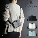 ランバンオンブルー バッグ ショルダーバッグ 小さめ ブランド LANVIN en Bleu ミニショルダーバッグ Timbre タンブル 512122 メンズ レディース ショルダーポーチ 斜めがけ かっこいい 大人 普段使い 旅行 トラベル ビジネス 通勤 合皮 PU ナイロン 斜め掛けバッグ