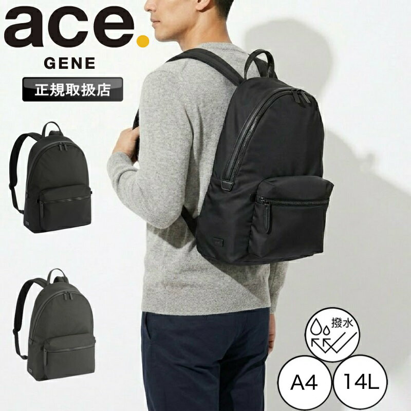 乐天商城 - 【2026年5月入荷】エースジーン ace.GENE エース ビジネスリュック PC 出張 キャリーオン 14L ACE レノウ バックパック デイパック ビジネス ビジネスバック A4 2気室 シンプル リクルート フレッシャーズ 通学 通勤 ブランド 正規品 20101