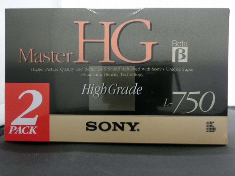 【期間限定セール】【未使用】 ソニー SONY 【未使用】 ベータ ビデオテープ Master HG ハイグレード 2本パック 2L-750MHGB