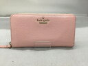 ケイトスペード kate spade ラウンドファスナー長財布 サーモンピンク 【中古】