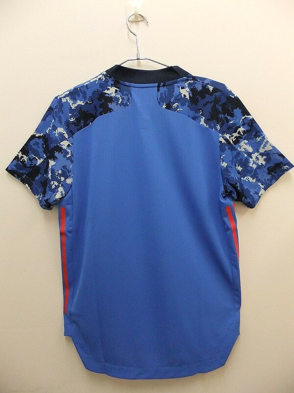 アディダス adidas タグ付き2020サッカーJAPAN日本代表ホーム半袖ユニフォーム 背ネーム無し Lサイズ 青ブルー GEM32 ED7371 ネット通販 サッカー 用品 セール