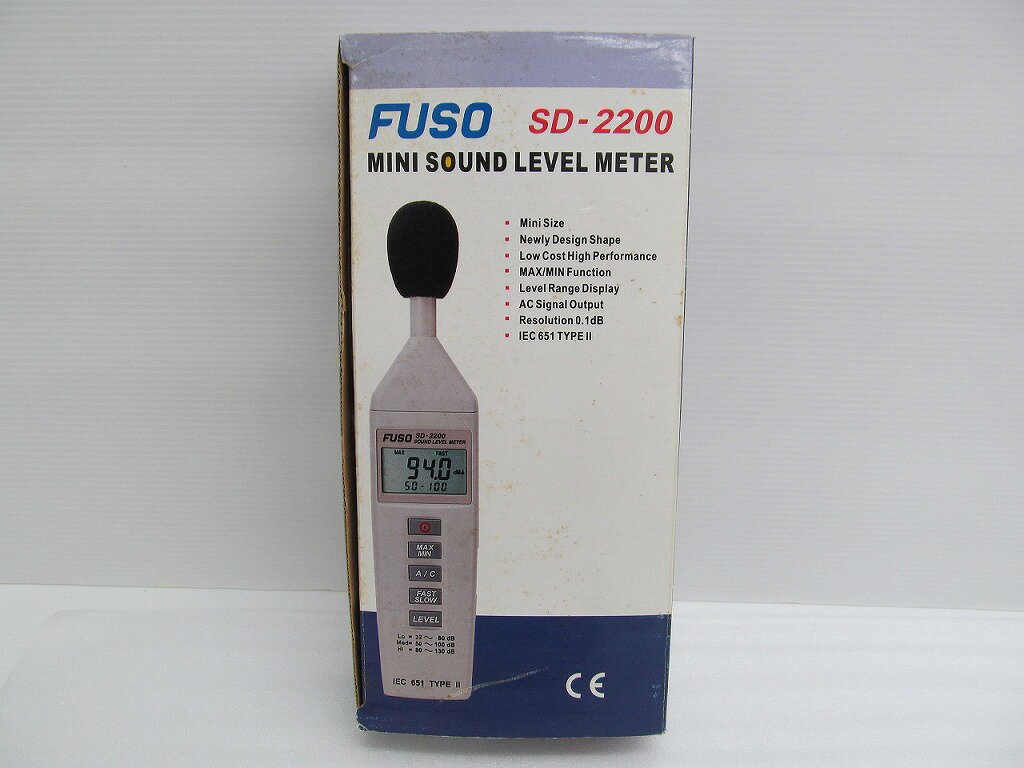 【期間限定セール】フソ FUSO 騒音計 SD-2200 【中古】