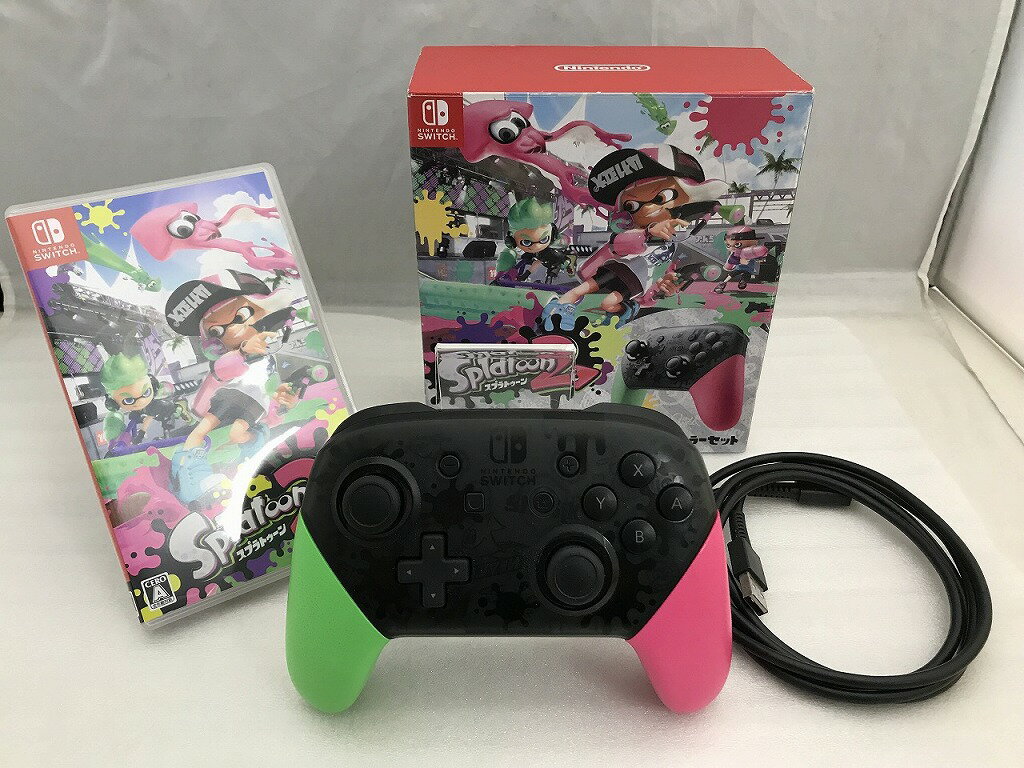 【全品ポイント10倍!要エントリー】【期間限定セール】ニンテンドー Nintendo スプラトゥーン2+Proコン ローラーセット HAC-W-AAB6A 【中...