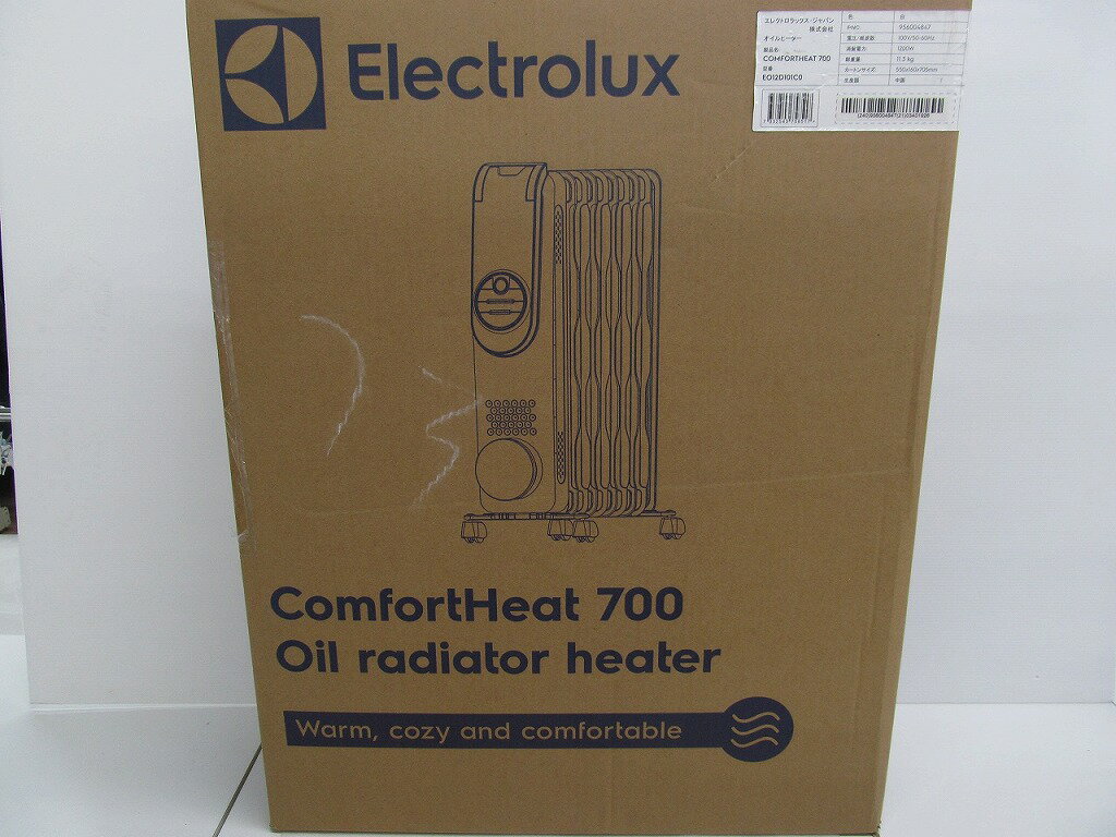 【未使用】 エレクトロラックス Electrolux オイルヒーター ComfortHeat 700 EO12D101C0 ホワイト