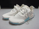 アディダス adidas NMD R1 Cloud White ランニングシューズ 23.5cm レディースシューズ 婦人靴 ホワイト×アクア 白×水色 ART...