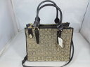 【期間限定セール】コーチ COACH 2wayバッグ カーキ×ダークブラウン 33524 【中古】