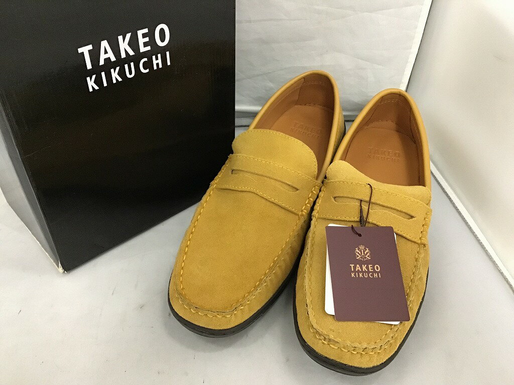 タケオキクチ TAKEO KIKUCHI スエードローファー 27.0cm 070-3653 【中古】