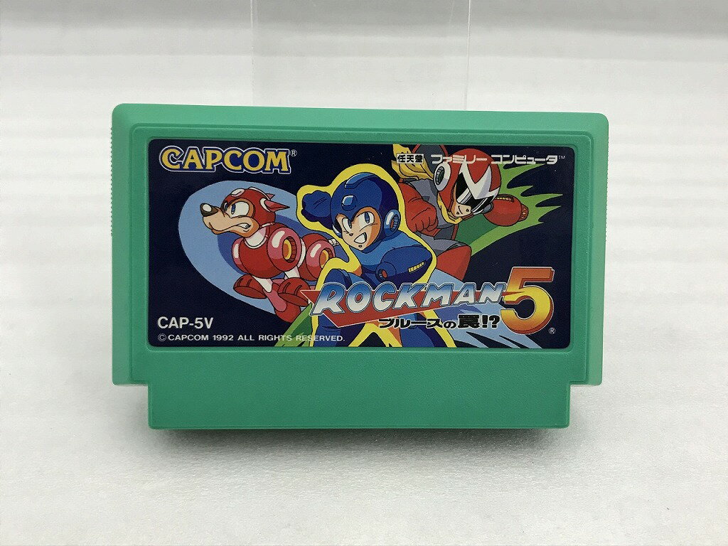 カプコン カプコン ファミコンソフト ロックマン5 ブルースの罠 ソフトのみ CAP-5V 【中古】