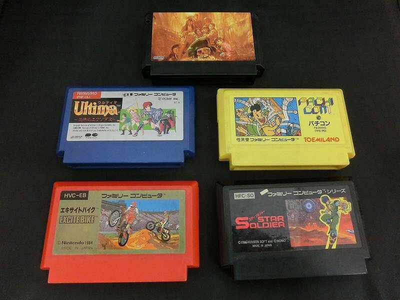 【ジャンク品】ファミコンソフト 5本セット 【中古】