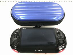 ソニー SONY PlayStation Vita ピンク ブラック PCH-2000 ケース付き 【中古】