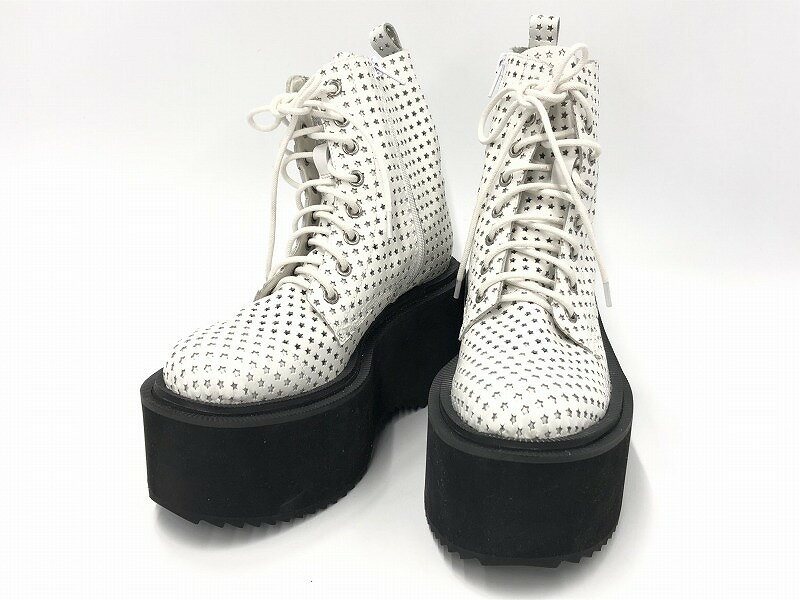 ジェフリーキャンベル Jeffrey Campbell 厚底シューズ ホワイト系 24.0cm 【中古】