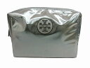 【期間限定セール】トリーバーチ TORY BURCH NYLON METALLIC COSMETIC CASE シルバー 149894 【中古】