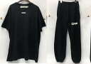 オフーホワイト Off-White セットアップ コットンTシャツ&スウェットパンツ 黒系 ロゴ OMAA038S20185003 