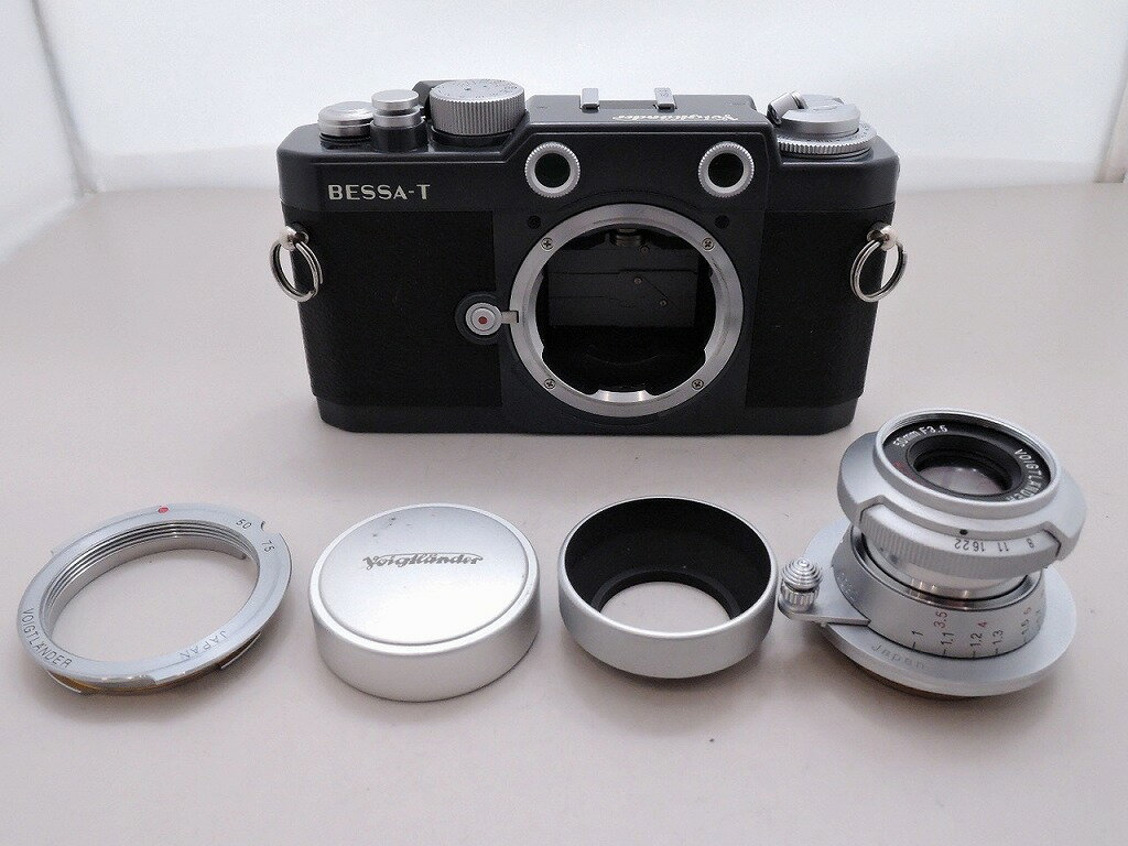 【期間限定セール】レンジファインダー フィルムカメラ Voigtlander Bessa-T HELIAR 101/HELIAR 50mm f3.5 【中古】