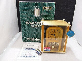 【期間限定セール】MASTER マスター QUARTZ クォーツ 置時計 【中古】