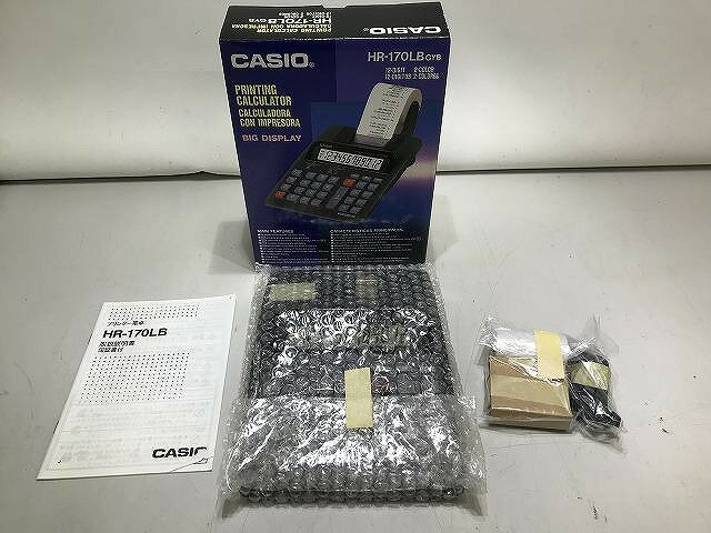 【期間限定セール】カシオ CASIO ジャンク 2色印字プリンタ電卓 HR-170LB 【中古】