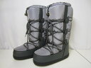 モンクレール MONCLER スノーブーツ グレー 【中古】