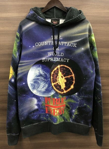 【期間限定セール】シュプリーム Supreme 【UNDERCOVER】セットアップ フーディ ジョガーパンツ ブルー系 宇宙柄 【中古】