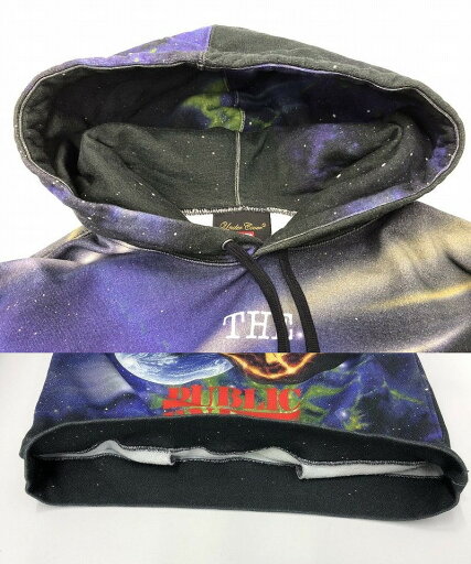 【期間限定セール】シュプリーム Supreme 【UNDERCOVER】セットアップ フーディ ジョガーパンツ ブルー系 宇宙柄 【中古】