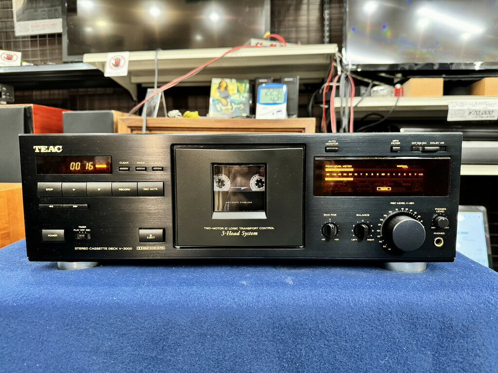 ティアック TEAC 【整備品】カセットデッキ V-3000 【中古】