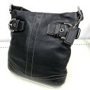 【期間限定セール】コーチ COACH レディース ハンドバッグ ワンショルダーバッグ 婦人 レザー ブラック系 L05S-1453 【中古】