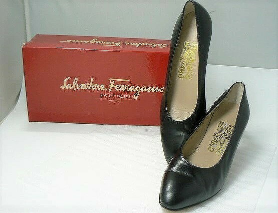 Salvatore Ferragamo Salvatore Ferragamo U[ pvX q[ 24.5cm ubN 25064@RIO yÁz