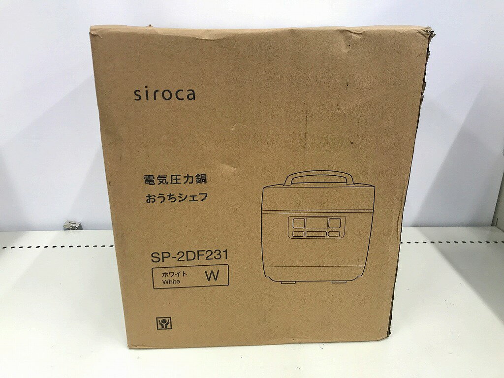 【未使用】 シロカ siroca 電気圧力鍋 おうちシェフ ★未使用品★ ホワイト SP-2DF231W