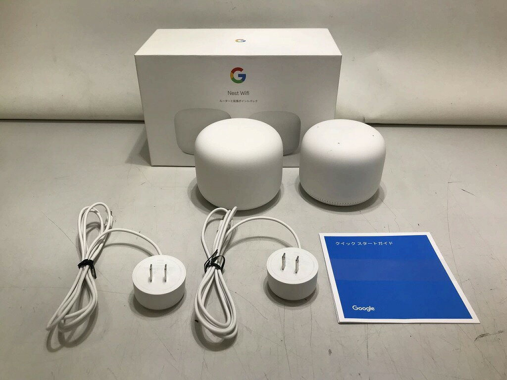 グーグル Google Nest Wifi 拡張ポイントパック GA00822-JP 【中古】
